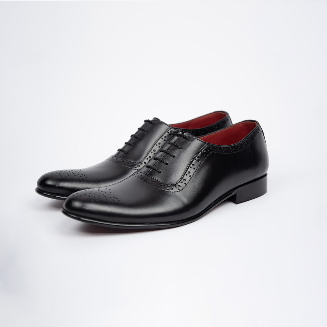 Black WM-Mule Oxfords Brogue – Premium