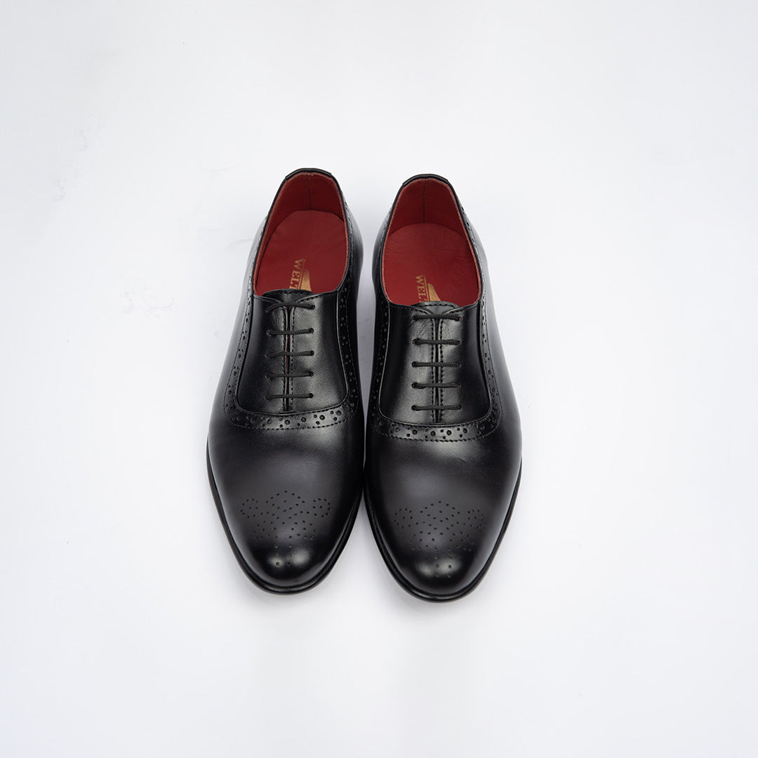 Black WM-Mule Oxfords Brogue – Premium