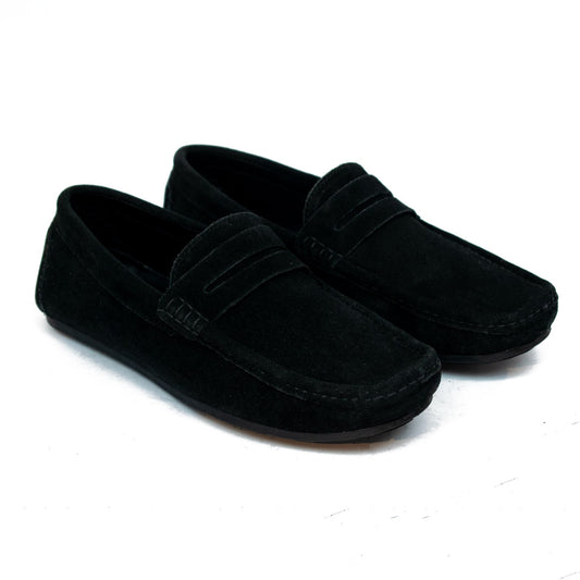 Black Suede Penny – Driving Loafer