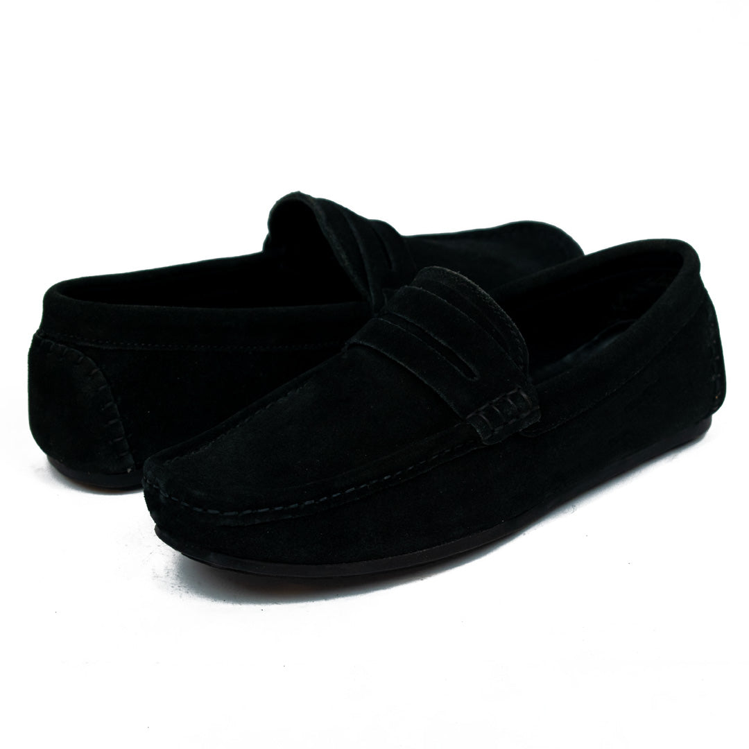 Black Suede Penny – Driving Loafer