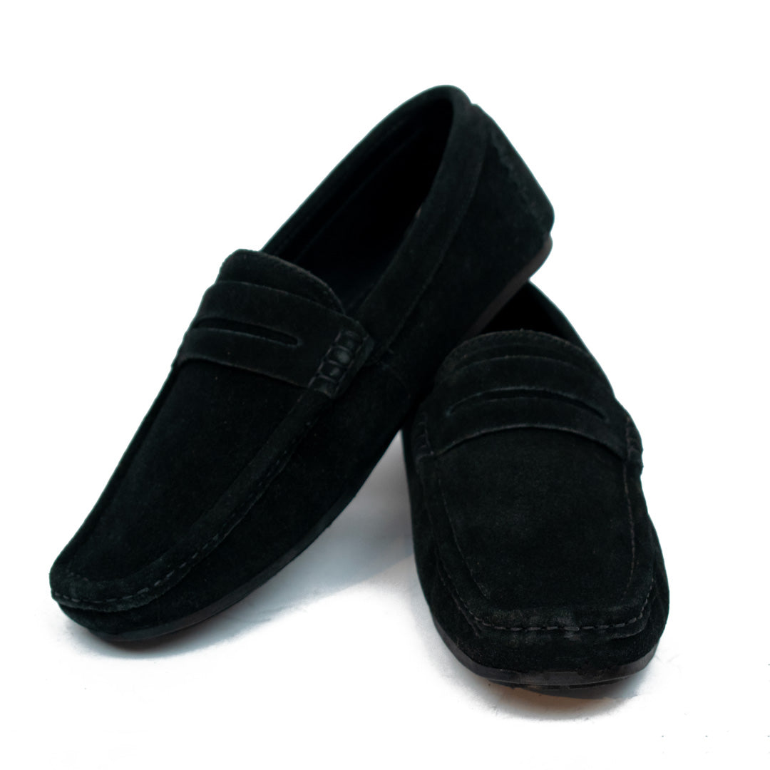 Black Suede Penny – Driving Loafer