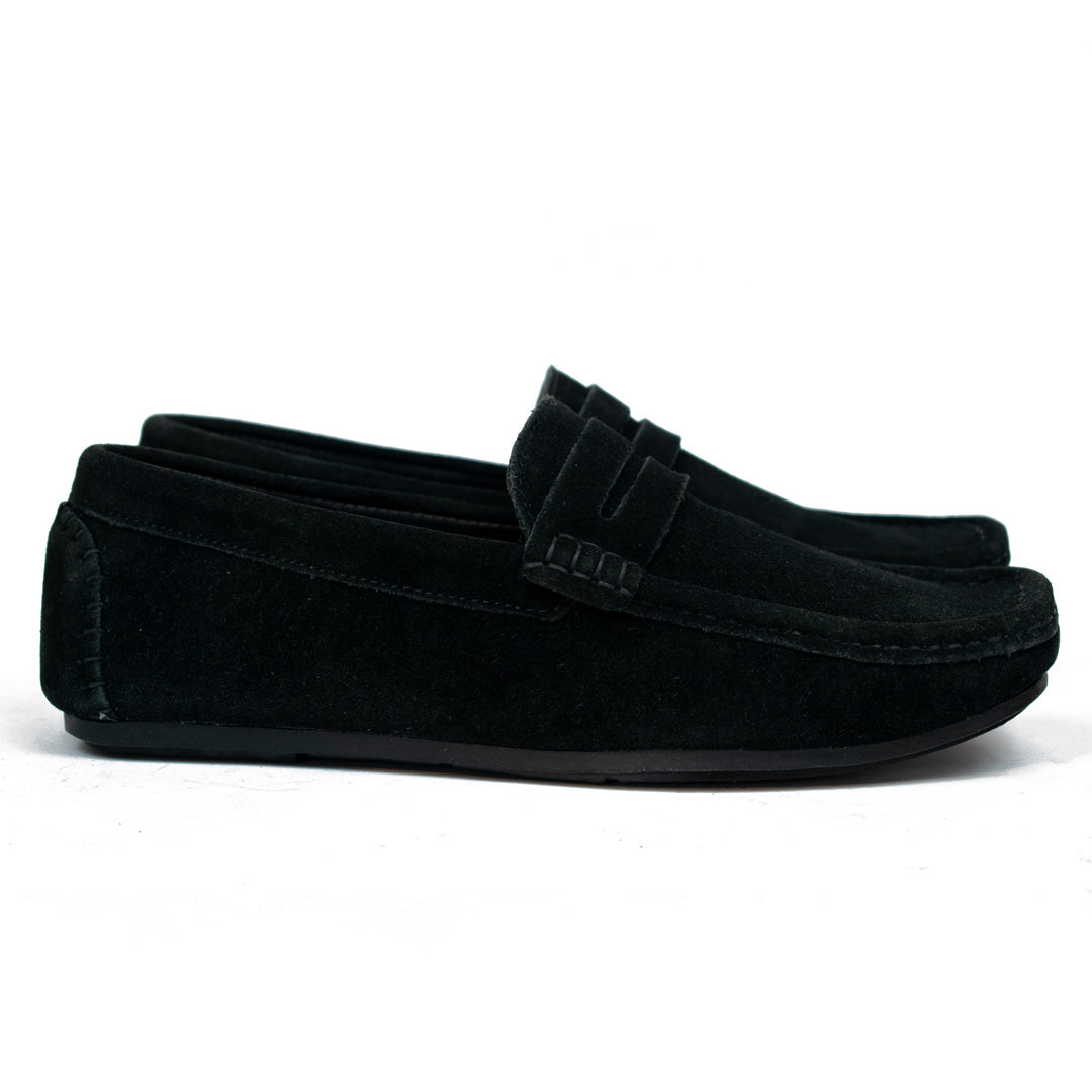 Black Suede Penny – Driving Loafer