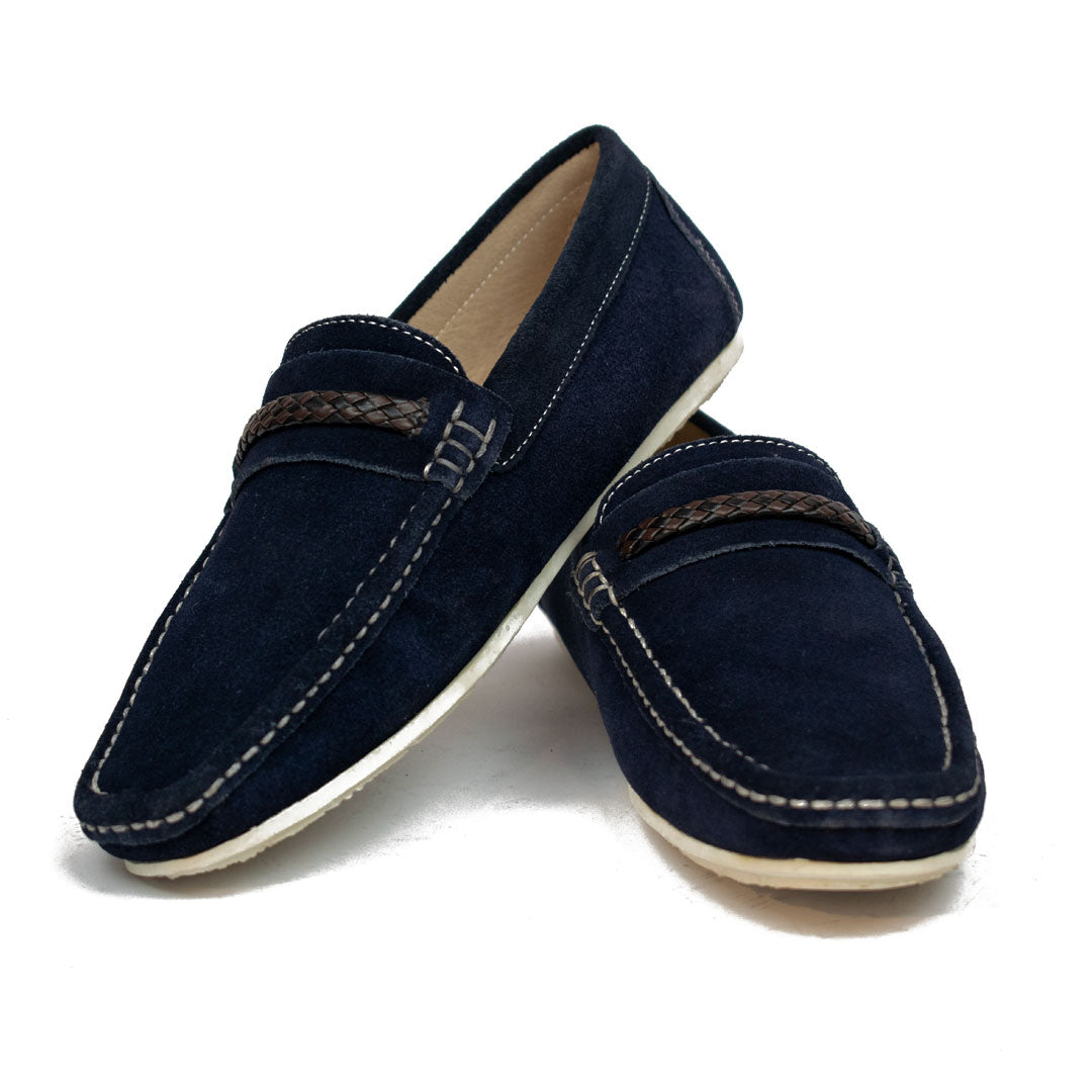 Blue Suede Driving Loafer BS-DL-1