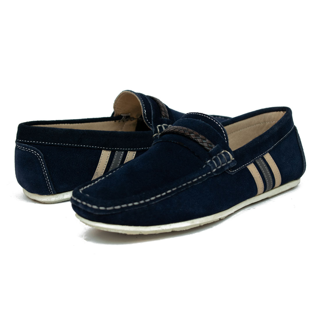 Blue Suede Driving Loafer BS-DL-1