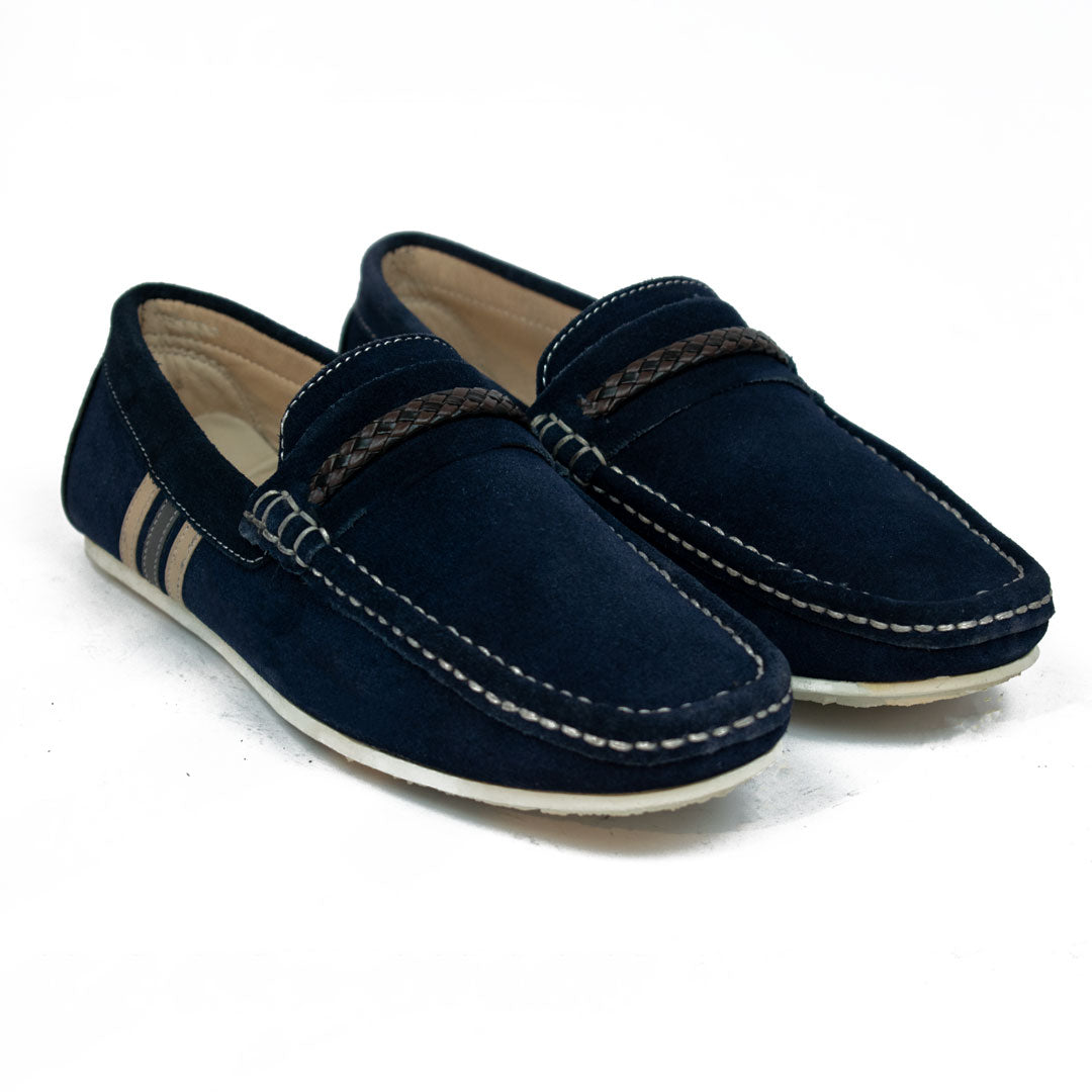 Blue Suede Driving Loafer BS-DL-1