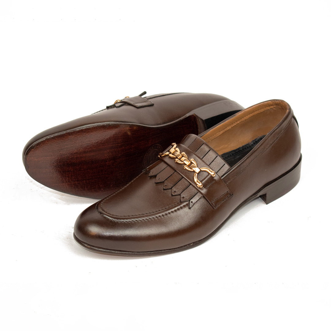 Brown Loafer Bearded – Chain Buckle