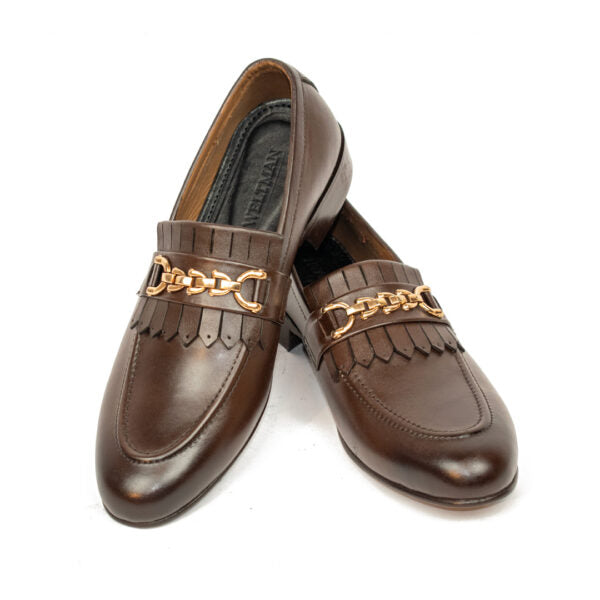 Brown Loafer Bearded – Chain Buckle