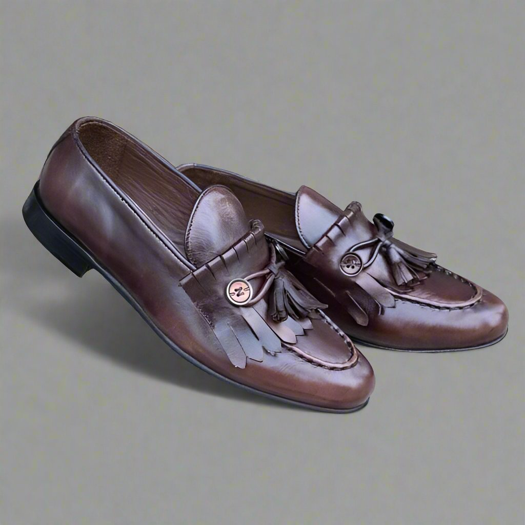 Bearded Tassel Loafers Two Tone