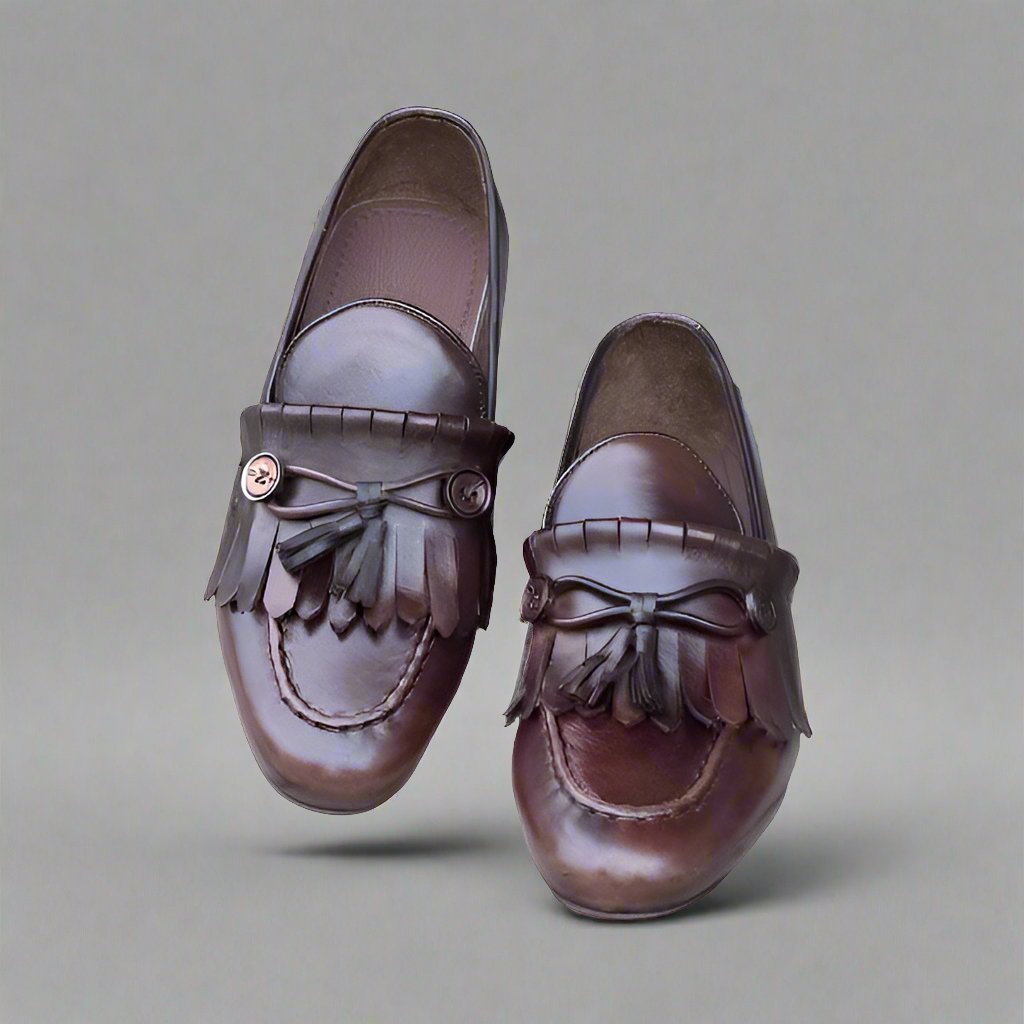 Bearded Tassel Loafers Two Tone