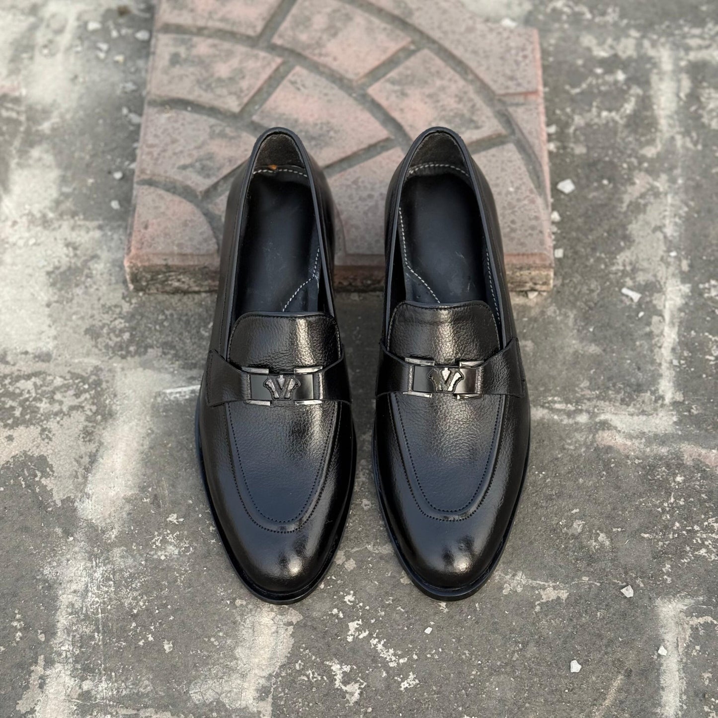 Boston- Black Premium Leather Loafer