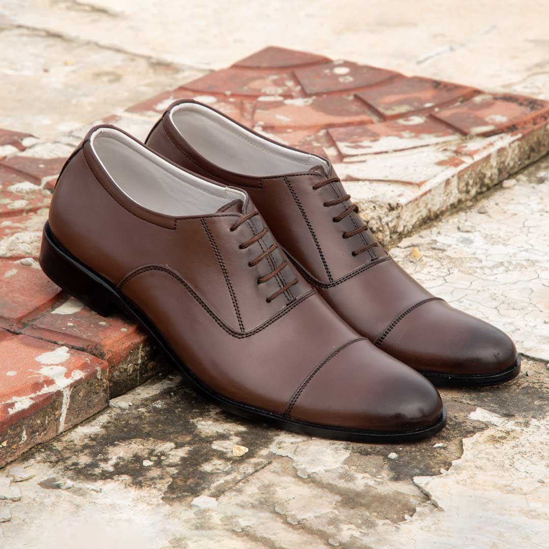 Brown Cap Toe Oxford