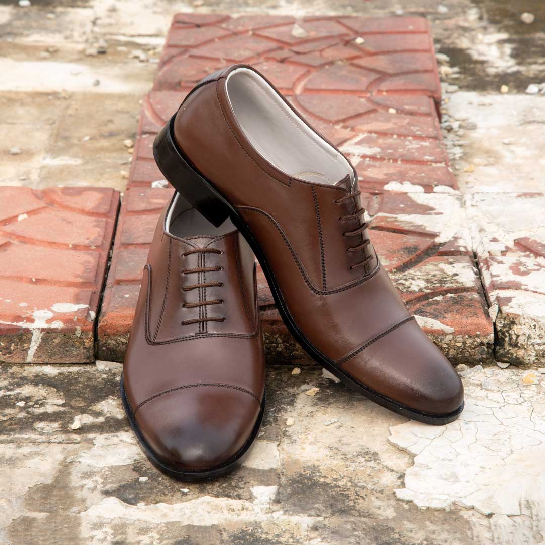 Brown Cap Toe Oxford