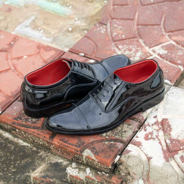 Patent Cap Toe Oxfords