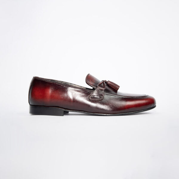 Tassel Knot Loafers – Oxblood Two Tone