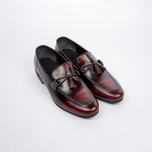 Tassel Knot Loafers – Oxblood Two Tone