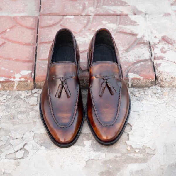 Tassel Loafer Mustard Two Tone – Premium Leather