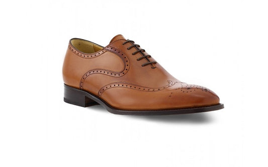 Classic Oxford Brogue Shoes – Mustard