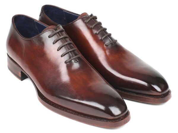 Brown Whole cut Oxfords Hand painted – Goodyear Welted Two Tone