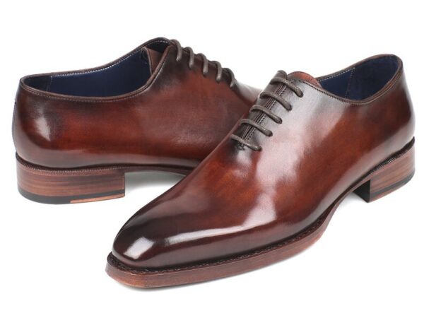 Brown Whole cut Oxfords Hand painted – Goodyear Welted Two Tone