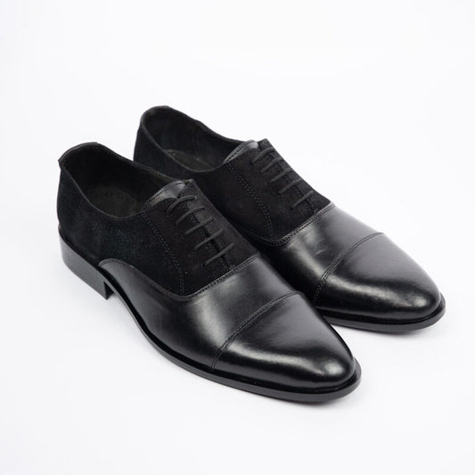 Cap Toe Oxfords Suede - Premium Black - WMP700