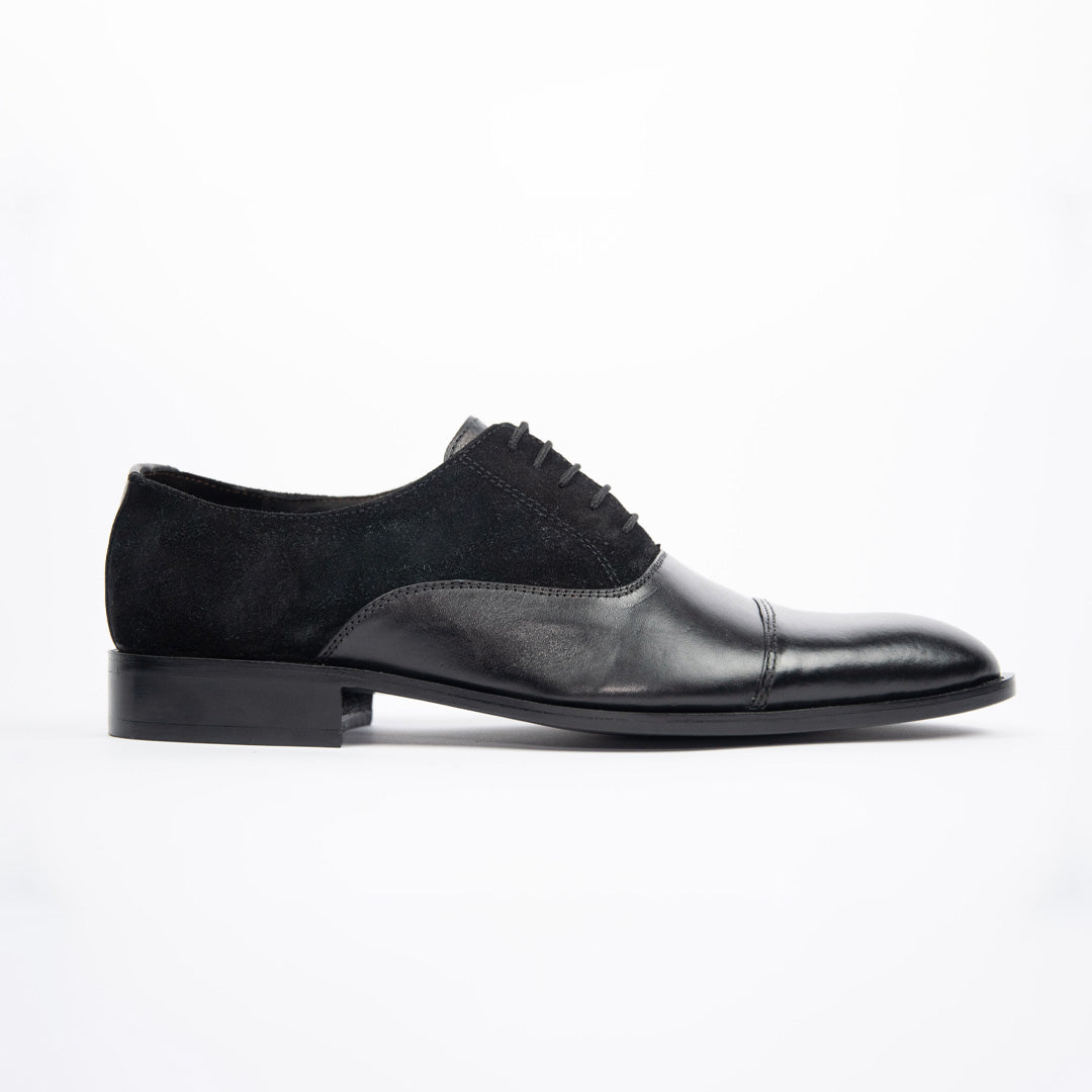 Cap Toe Oxfords Suede - Premium Black - WMP700