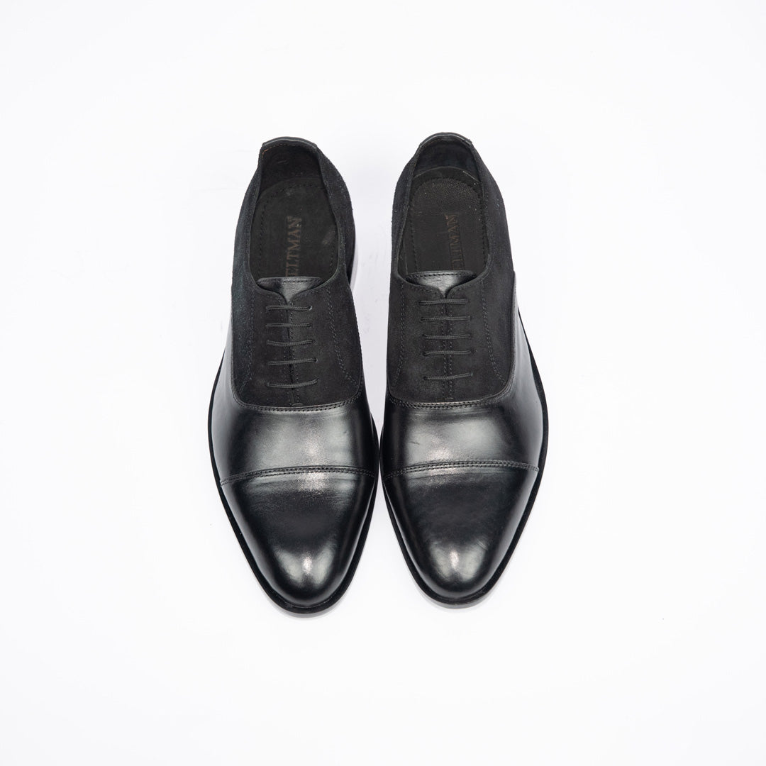 Cap Toe Oxfords Suede - Premium Black - WMP700