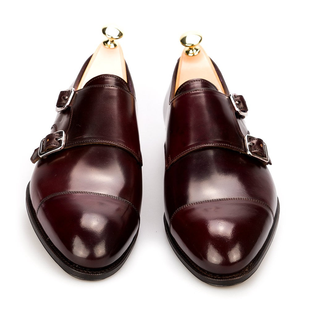 C-2002 Double Monk Strap Burgundy (Two Tone) - Premium