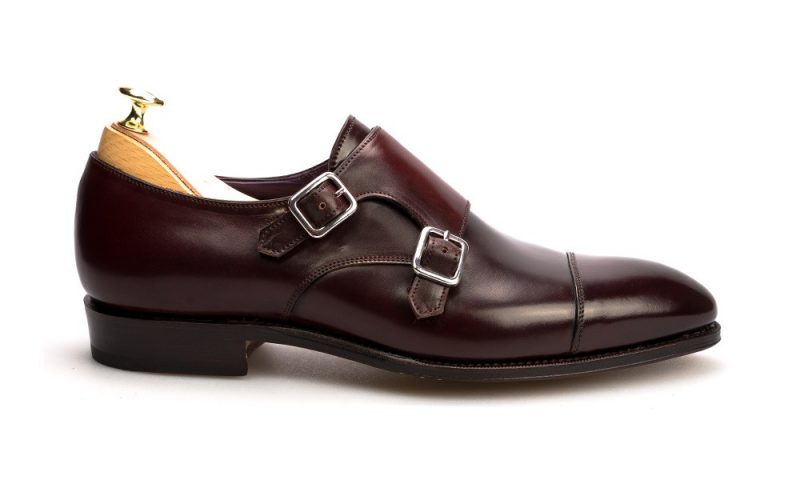 C-2002 Double Monk Strap Burgundy (Two Tone) - Premium