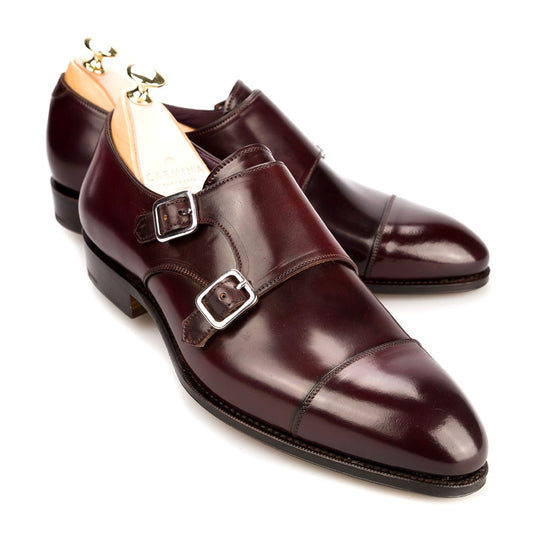 C-2002 Double Monk Strap Burgundy (Two Tone) - Premium